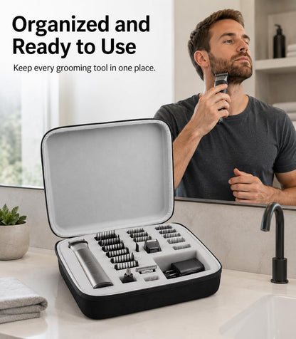 Large Hard Case for Philips Norelco Multigroom 7000 5000, Case Only