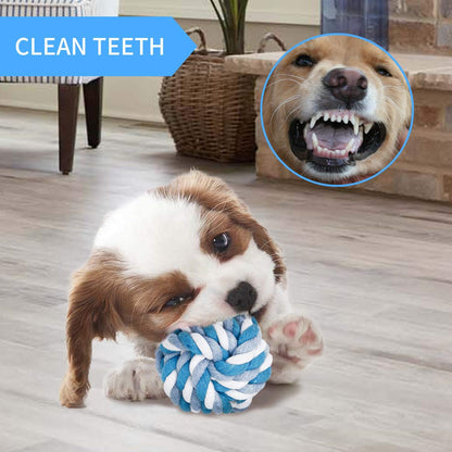 7 Pack Small Dog Toys, Puppy Teething Toys, Durable Ropes Chew Toys, Cute Elephant Squeaky Dog Toys, Non-Toxic and Safe