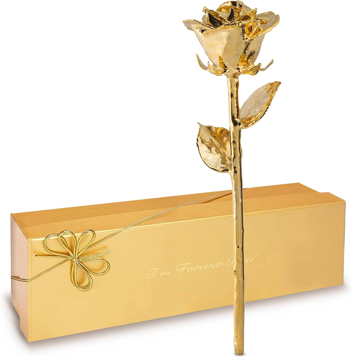 24K Gold Dipped Real Rose, Handmade, in Gold Gift Box